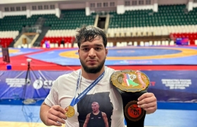 Хабиб Давудгаджиев завоевал золото на первенстве России по вольной борьбе 