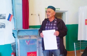Тесть участника СВО Амирали Сайгидахмедова исполнил свой гражданский долг на выборах депутатов сельского собрания