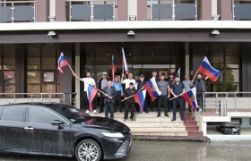 В Гумбете провели автопробег, посвященный Дню единства народов РД