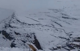 Из-за снежной бури Харибский перевал закрыт 