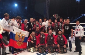 Гумбетовцы чествовали чемпиона мира по ММА Абдулмуталипа Гайирбегова